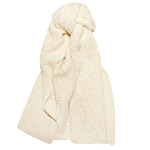 Levis Made & Crafted Cream Chunky Scarf - Picture 3 of 5